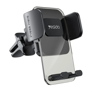 YESIDO C163 Air Outlet Transparent Panel Car Bracket Mobile Phone Holder Stand