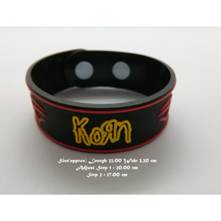 สร้อยข้อมือยาง Kron กําไลยางซิลิโคน แฟชั่น วงดนตรี กันน้ำ  silicone rubber wristband bracelet