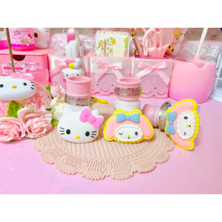 【พร้อมส่ง】หัวฉีดก๊อกน้ํา หมุนได้ 360 องศา ประหยัดน้ํา ลาย Hello Kitty Kuromi Melody Cinnamoroll สําหรับห้องครัว