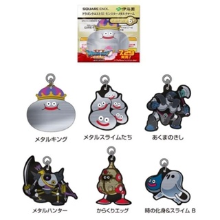 พวงกุญแจ​ Dragon Quest metal charm set of all 6 gold packs