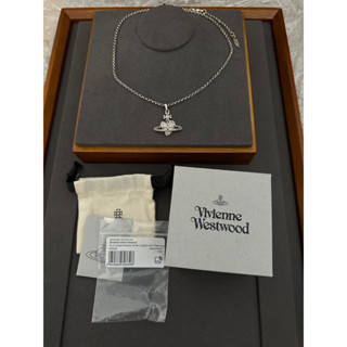 Vivienne Westwood Necklace Reverse Heart Pendant Platinum