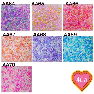 ลูกปัดเม็ดทราย 4 มิล (6/0) 25g (260 เม็ด+)
