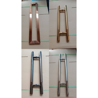 มือจับประตูสแตนเลส มือจับประตู 2ชิ้น ขนาด 60 เซนติเมตร door handle ที่จับประตู มือจับสแตนเลส (สินค้าหลุดQC มีตำหนิ)