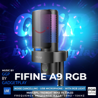 [กรุงเทพฯ ด่วน 1 ชั่วโมง]  Fifine A9 RGB Omnidirectional Condenser Microphone with Built-In