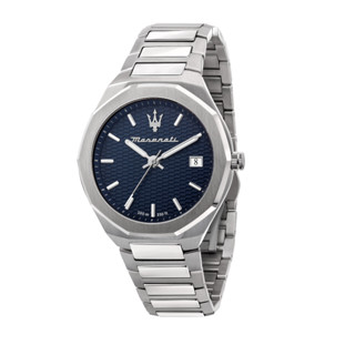 [2 Years Warranty] Maserati Stile 42mm Silver Stainless Steel Mens Quartz Watch R8853142006