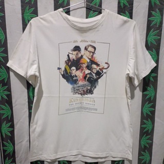 เสื้อยืดมือสอง Vintage ลายหนัง Kingsman ภาค1  Size L.อก21/ยาว27.5