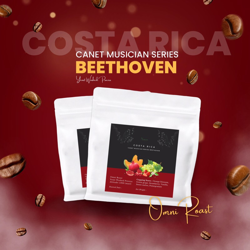 เมล็ดกาแฟ Costa Rica Canet Musician series Beethoven - Omni Roast (Medium to Light)