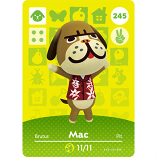 Animal Crossing Amiibo cards ของแท้ Series 3 No. 245