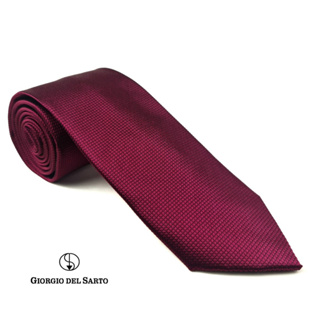 Giorgio Del Sarto Silk Necktie 8.5 cm Fabric Texture เนคไทผ้าไหมมีเท็กเจอร์