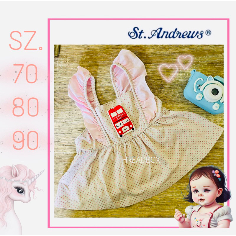 [ SALE มือ1 ] เสื้อผ้าเด็ก ไซส์ 70 - 90 st.andrews ชุดกระโปรง เด็ก ชุดเดรส enfant wacoal เสื้อผ้าแบรนด์เนม เซ็นทรัล