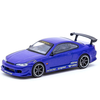 TARMAC WORKS 1:64 VERTEX NISSAN SILVIA S15 BLUE METALLIC