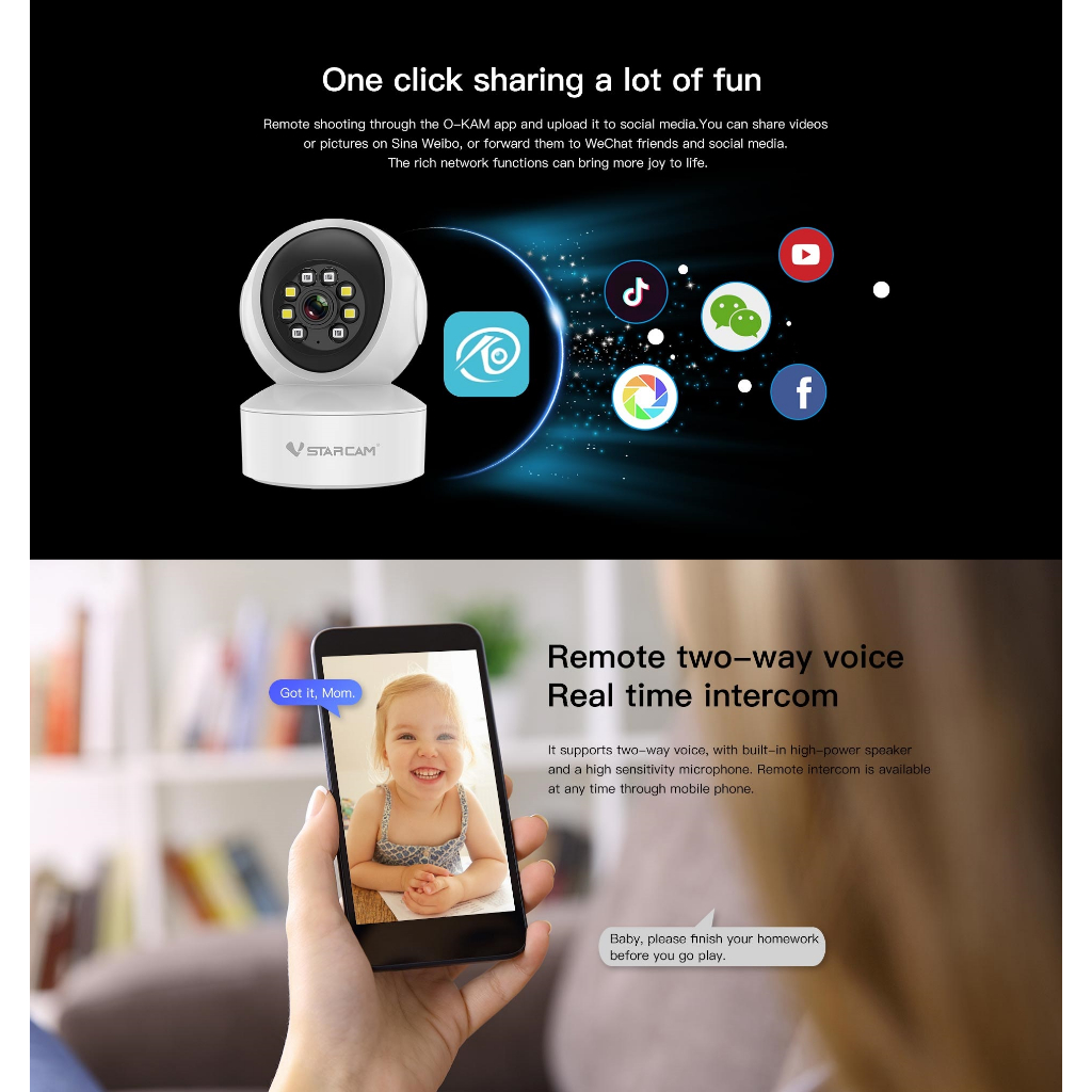 VSTARCAM CG49L 4G LTE SiM SUPER HD 1296p 3.0MP iP Camera กล้องวงจรปิดใส่ซิม รองรับซิมทุกเครือข่าย