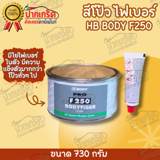 สีโป๊ว ไฟเบอร์ BODYFIBER F250 น้ำหนักสุทธิ 730ก.