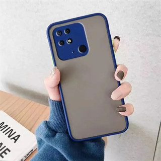 Case POCO C40 เคสโทรศัพท์ Poco c40 เคสกันกระแทก ปุ่มสีผิวด้าน กันรอยกล้อง ขอบนิ่มหลังแข็ง