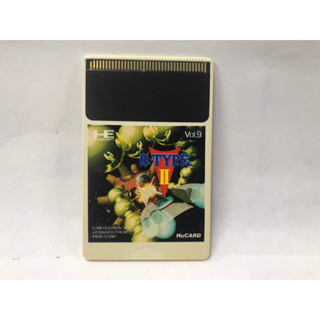 แผ่นเกมส์ HuCARD PC Engine R-TYPE II สินค้ามือสองนำเข้าจากญี่ปุ่น