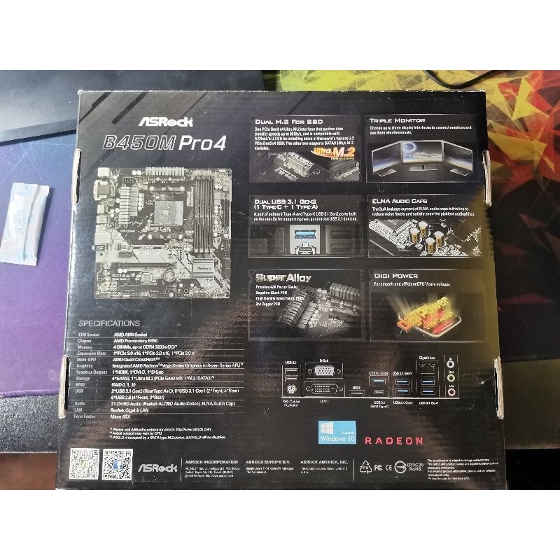 Asrock​ B450M​ Pro4​ มือสอง