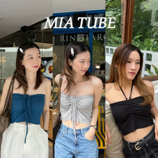 MIA TUBE TOP - เกาะอกผ้าร่องไหมพรม ผูกหน้าหรือผูกคอก็ได้น้า (nita.bkk)