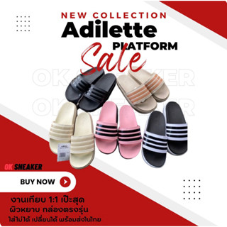 รองเท้าแตะ AD Adilette Platform พื้นหนา นิ่ม ใส่สบาย มีกล่อง พร้อมส่งในไทย