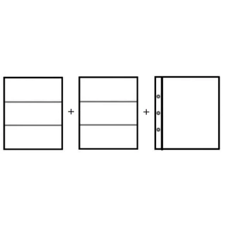 AAP - ( แบบใส ) แผ่นเก็บแสตมป์ - ขนาด A4 คุณภาพดี มีให้เลือก 1 - 7 ช่อง - แผ่นใส่แสตมป์ แผ่นสะสมแสตมป์ แผ่นเติม ไส้เติม