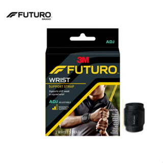 Futuro Wrist Support Strap, Black ฟูทูโร่™ สปอร์ต อุปกรณ์พยุงข้อมือ สีดำ รุ่นปรับกระชับได้