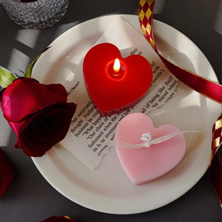 O•urHome [พร้อมส่ง]เทียนหอมรูปหัวใจ Heart Shape Scented Candleของขวัญเล็ก ๆ ที่สร้างสรรค์ ของตกแต่งบ้านแฮนด์เมด อุปกรณ์ป