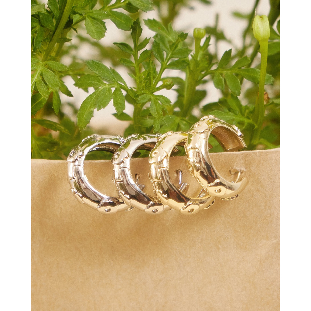Julys - garden huggie earrings