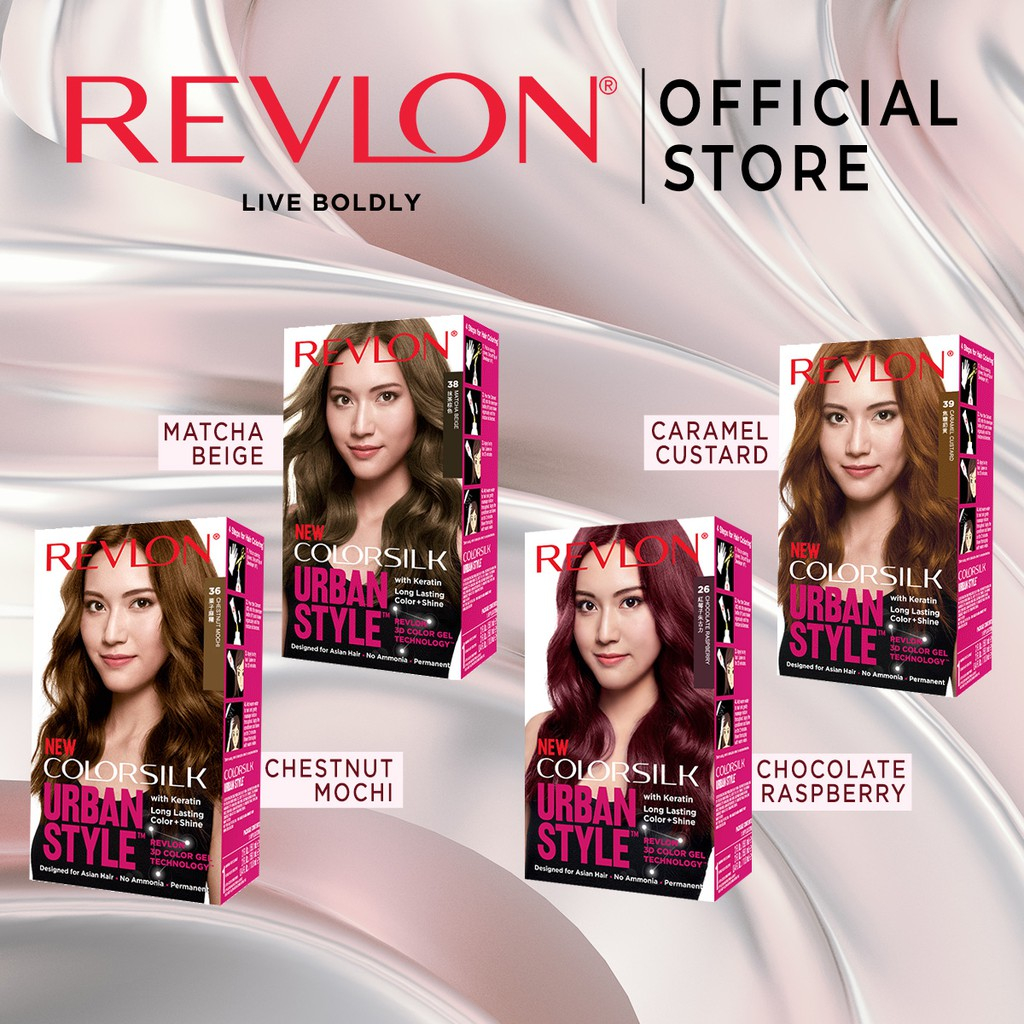 1 แถม 1 Revlon (เรฟลอน) สีย้อมผม ColorSilk Urban Style (ยาย้อมผมเรฟลอนสีแฟชั่น)