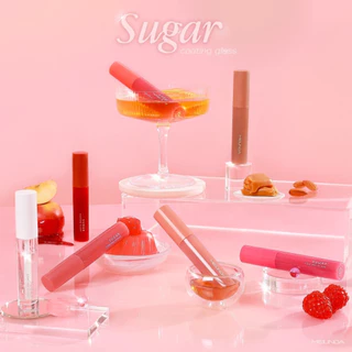 ถูก/แท้/มีไลฟ์ ลิป MEILINDA Sugar Coating Gloss ลิปกลอส ปากฉ่ำ กลอสมีสี ฉ่ำวาว บำรุง เกาหลี
