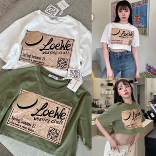 LW crop shirt👒(330฿ฟรีส่ง) เสื้อยืดทรงครอป collection spring summer 23 งานชนช็อปไปเลยค่าา สวยชิคดูแพงมากก valen