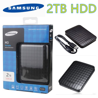 จัดส่งภายใน 24 ชั่วโมง Samsung M3 2TB External Hard Disk hdd ฮาร์ดดิสก์แบบพกพา USB3.0 Basics Storage ฮาร์ดไดรฟ์คุณภาพสูง