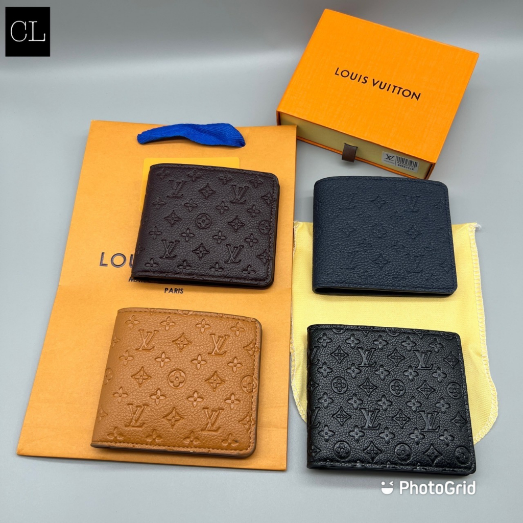 Hot SALE!! กระเป๋าสตางค์หลุยส์ กระเป๋าผู้หญิง งานดีที่สุด[พร้อมส่ง]!! ใบสั้น 2ผับ กระเป๋าผู้ชาย งานสวยหนังดีมากมีกล่อง