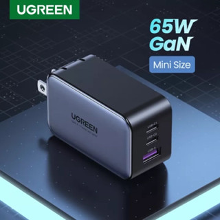 UGREEN 65W GaN PD Fast Charger Quick Charge 2C1A 2 Type C 1 USB A Charger with QC Portable for Ipad Pro 2021 MacBook M1