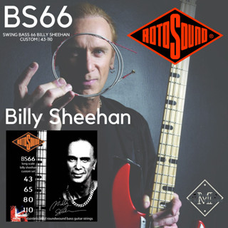 สายเบส Rotosound Signature Billy Sheehan 4 สาย -ขนาด 43/65/80/110 รุ่น BS66