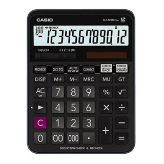 Casio DJ-120D Plus เครื่องคิดเลขตั้งโต๊ะ ของแท้ ประกัน 2ปี