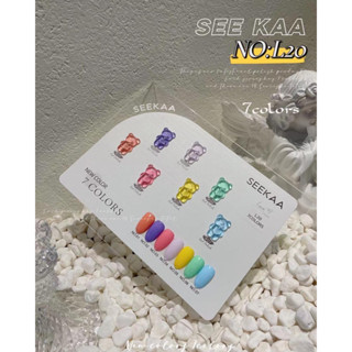 สีเจล Seekaa รหัส L20(เเยกขวด)โทนพาสเทล สีน่ารัก เนื้อดี สีชัด ขวดมินิมอล ปริมาณ 15ml