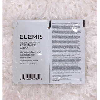 ✨🌹ELEMIS Pro-Collagen Rose Marine Cream 2ml. (ขนาดทดลอง)