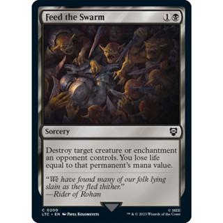 Feed the Swarm การ์ด Magic The Gathering ของแท้ จากชุด The Lord of the Rings: Tales of Middle-earth