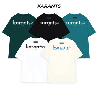 Karants เสื้อยืด Oversize 100% Cotton ผ้าหนาทรงสวย ยับยากรีดง่าย เสื้อยืดสีพื้น สี - KR01