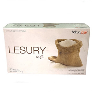 🧡ซื้อครบยอดมีของแถม🧡MaxxLife Lesury 30แคปซูล ลดระดับน้ำตาลในเลือด ป้องกันเบาหวาน