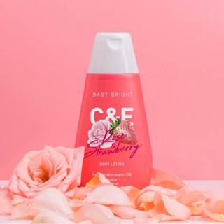 บอดี้โลชั่น Baby Bright CE RoseStrawberry Body Lotion 150 ml.