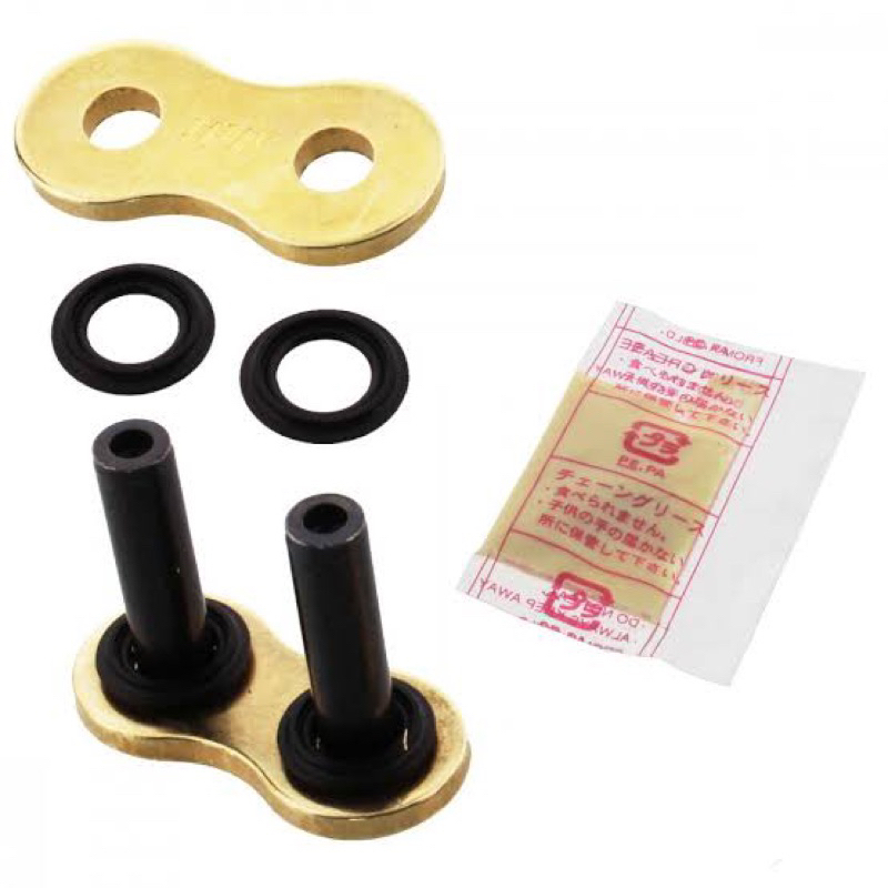 ข้อ ต่อโซ่ DID Oring หมุดย้ำ 520 525 VX3 G&B ทอง Gold made in japan 🇯🇵💯+chain grease connecting link