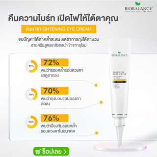 BIOBALANCE BRIGHTENING EYE CREAM ครีมทาใต้ตา 15ml