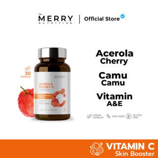 The Merry Acerola Cherry C Complex (วิตามินซี สารสกัดอเชโรล่า เชอร์รี่) 1 กระปุก x 30 Capsule [30 Capsule]