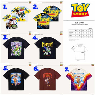 [ ของแท้ ] เสื้อยืด CARNIVAL® &amp; Disney/Pixars Toy Story Collection Chapter 3 "Dynamic Duo" Oversize พร้อมส่ง