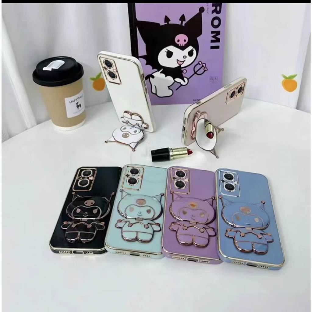 เคส ขาตั้งคุโรมิ มีกระจก สำหรับ Realme  C51 c53 c55 c33 5 5i c3 6i c11 2021 9i realme 9i ส่งจากไทยค่ะ - รูปที่ 6