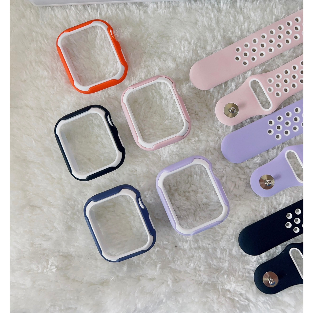 พร้อมส่ง สายนาฬิกาสปอร์ต+เคส ใช้ได้กับ Smart Watch 8 7 6 5 4 Se และ รุ่น IW9 IW9mini X8Promax X10 X1