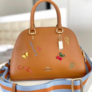 KATY SATCHEL WITH DIARY EMBROIDERY (COACH C8281)