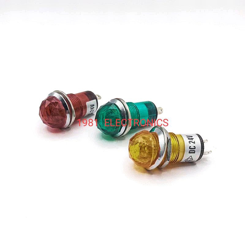 ราคาต่อ 1ตัว👉👉ไฟแสดงสถานะ หลอดไฟโชว์ หลอดตาแมว หลอดไฟหัวเพชร เกลียว 14มิล มี 12V 24V 220V