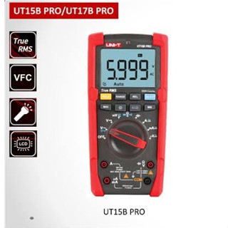 UNI-T UT15B PRO ดิจิตอลมัลติมิเตอร์ มัลติมิเตอร์ มิเตอร์วัดไฟ โอมป์มิเตอร์ True RMS 1000V ของแท้ สินค้าพร้อมส่ง