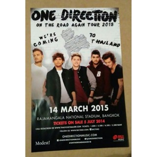 โปสเตอร์วงดนตรี One direction live in bangkok 2015